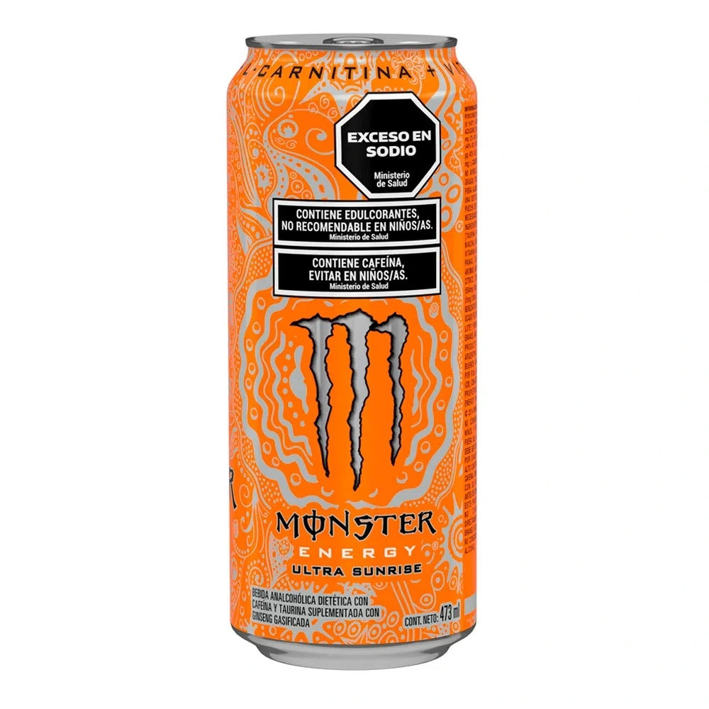 Bebida energizante Monster Ultra Sunrise 6 latas de 473 ml